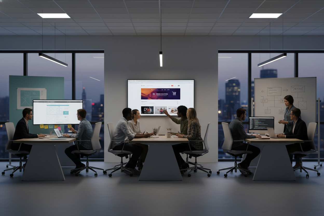 Vergelijk verschillende website design bureaus in jouw regio